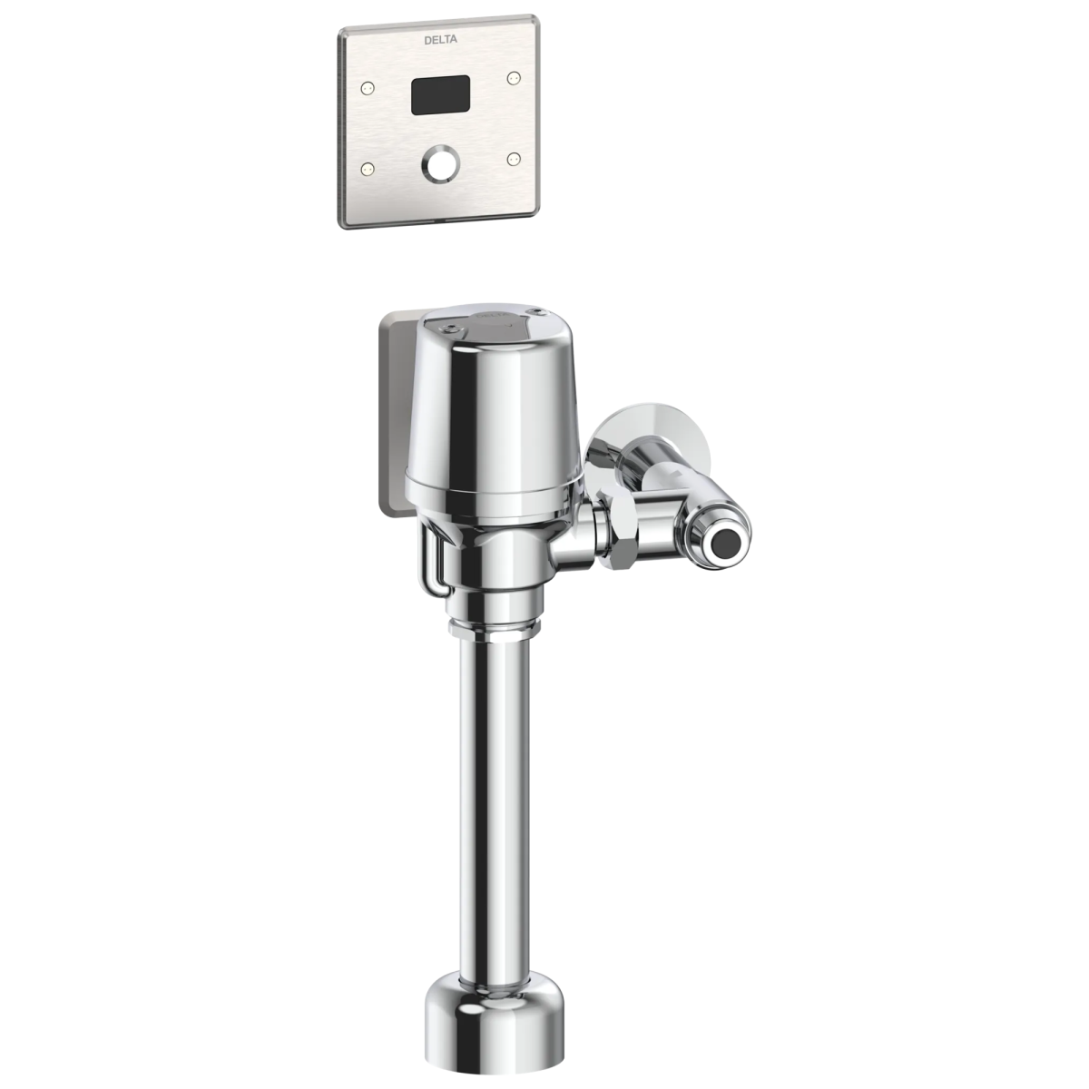 Commercial 81T WMS Electronic Exposed Water Closet Flush Valve with Wallmount Sensor - Hardwire Operated — Chrome
