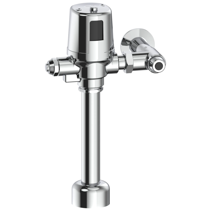 Commercial 81TBT / 81THW Electronic Water Closet Flush Valve with Mechanical Manual Override - Battery Operated — Chrome