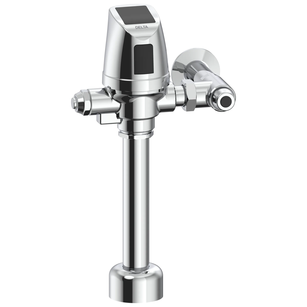 Commercial 81T Electronic Exposed Water Closet Flush Valve with MMO and Dual Flush - Solar Operated — Chrome