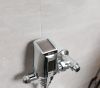 Commercial 81T Electronic Exposed Water Closet Flush Valve with Mechanical Manual Override - Solar Operated — Chrome
