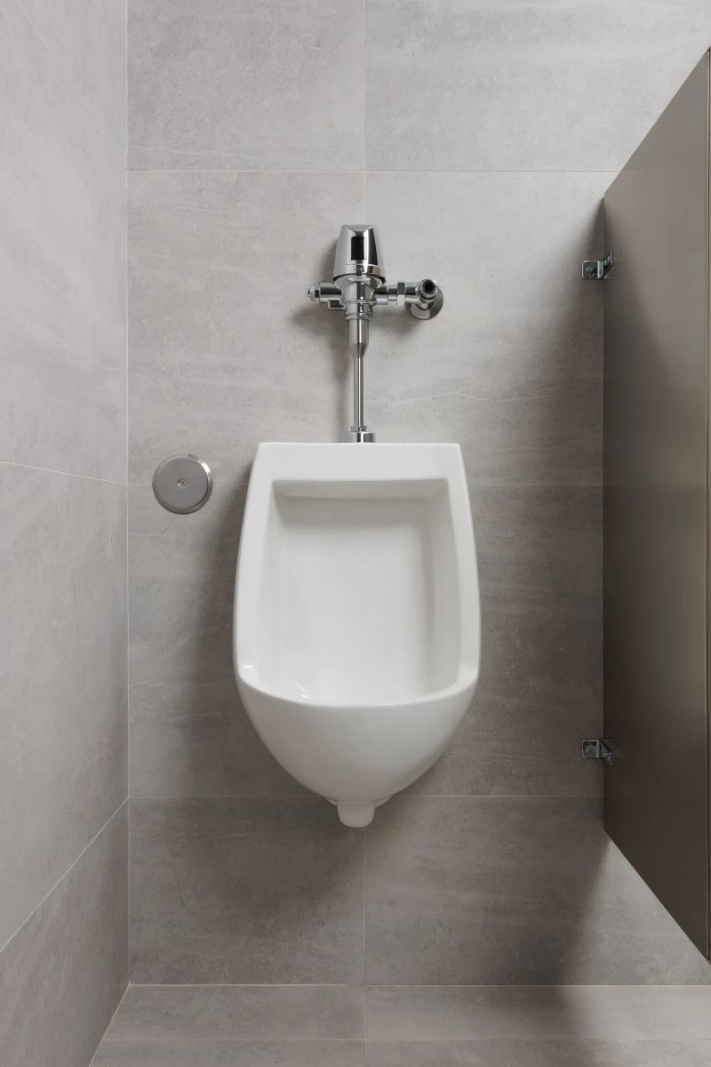 Commercial 81T Electronic Exposed Water Closet Flush Valve with Mechanical Manual Override - Solar Operated — Chrome