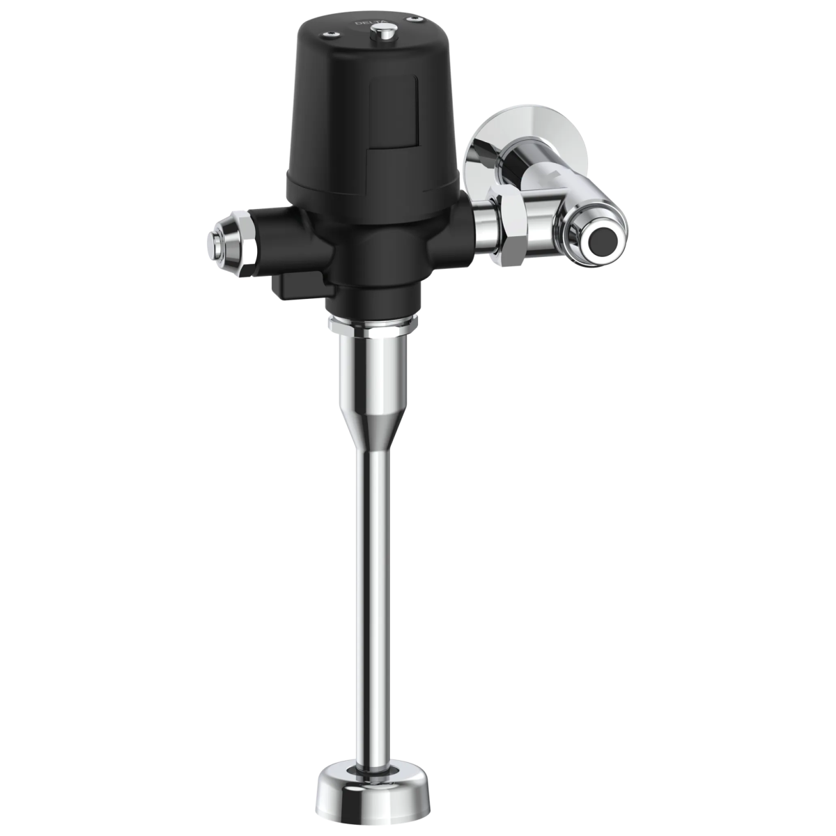 Commercial 81TBT / 81THW Electronic Exposed Urinal Flush Valve with Mechanical Manual Override - Battery Operated — Matte Black