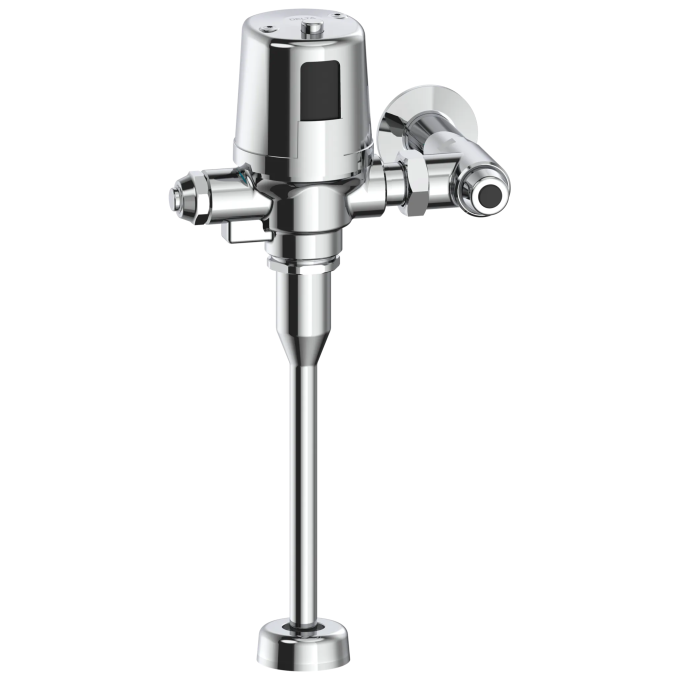 Commercial 81TBT / 81THW Electronic Exposed Urinal Flush Valve with Mechanical Manual Override - Battery Operated — Chrome