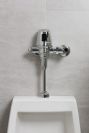 Commercial 81T Electronic Exposed Urinal Flush Valve with Mechanical Manual Override - Solar Operated — Chrome