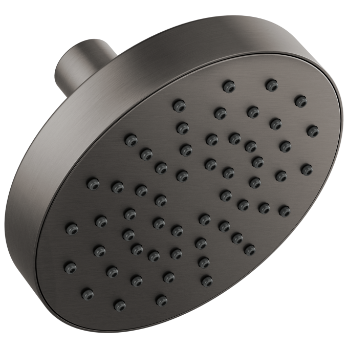 BRIZO Essential Shower 5" Linear Round Single-Function Wall Mount Shower Head - 1.75 GPM — Luxe Steel