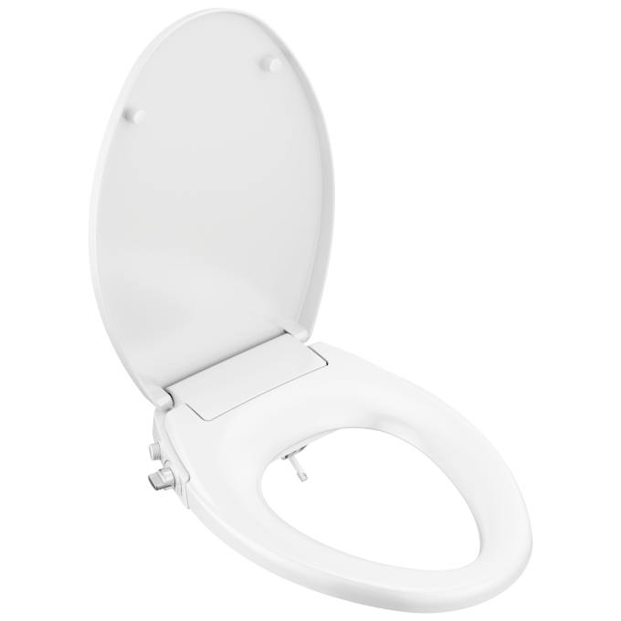 DELTA Refresh Manual Elongated Bidet Seat — White