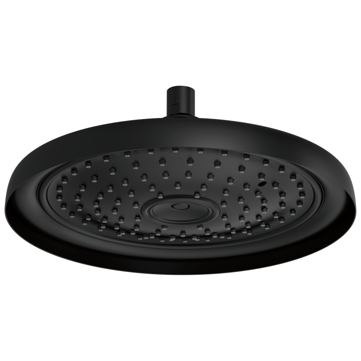 BRIZO Essential Shower 11" Classic Round Single-Function Raincan Shower Head - 2.5 GPM — Matte Black