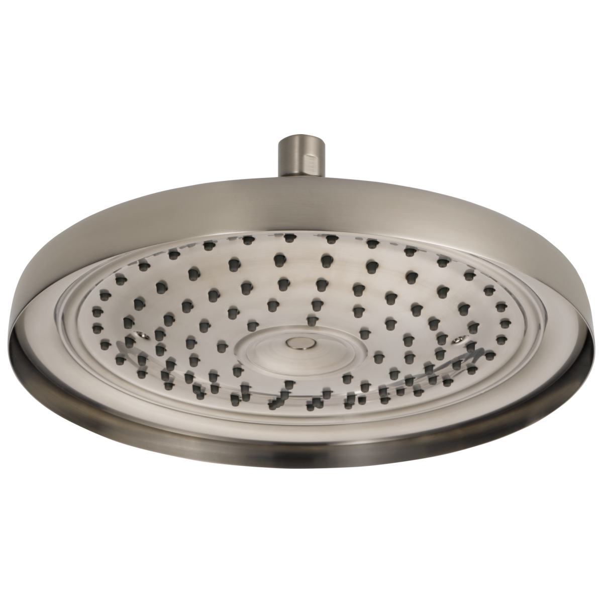 BRIZO Essential Shower 11" Classic Round Single-Function Raincan Shower Head - 2.5 GPM — Luxe Nickel