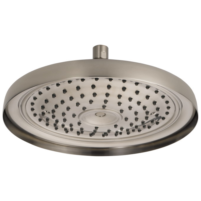 BRIZO Essential Shower 11" Classic Round Single-Function Raincan Shower Head - 2.5 GPM — Luxe Nickel
