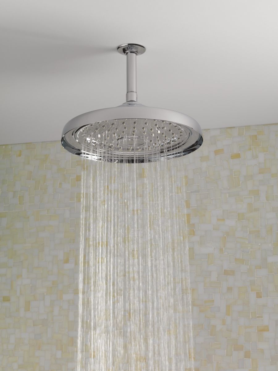BRIZO Essential Shower 11" Classic Round Single-Function Raincan Shower Head - 1.75 GPM — Chrome