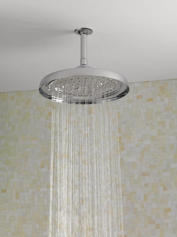 BRIZO Essential Shower 11" Classic Round Single-Function Raincan Shower Head - 1.75 GPM — Chrome