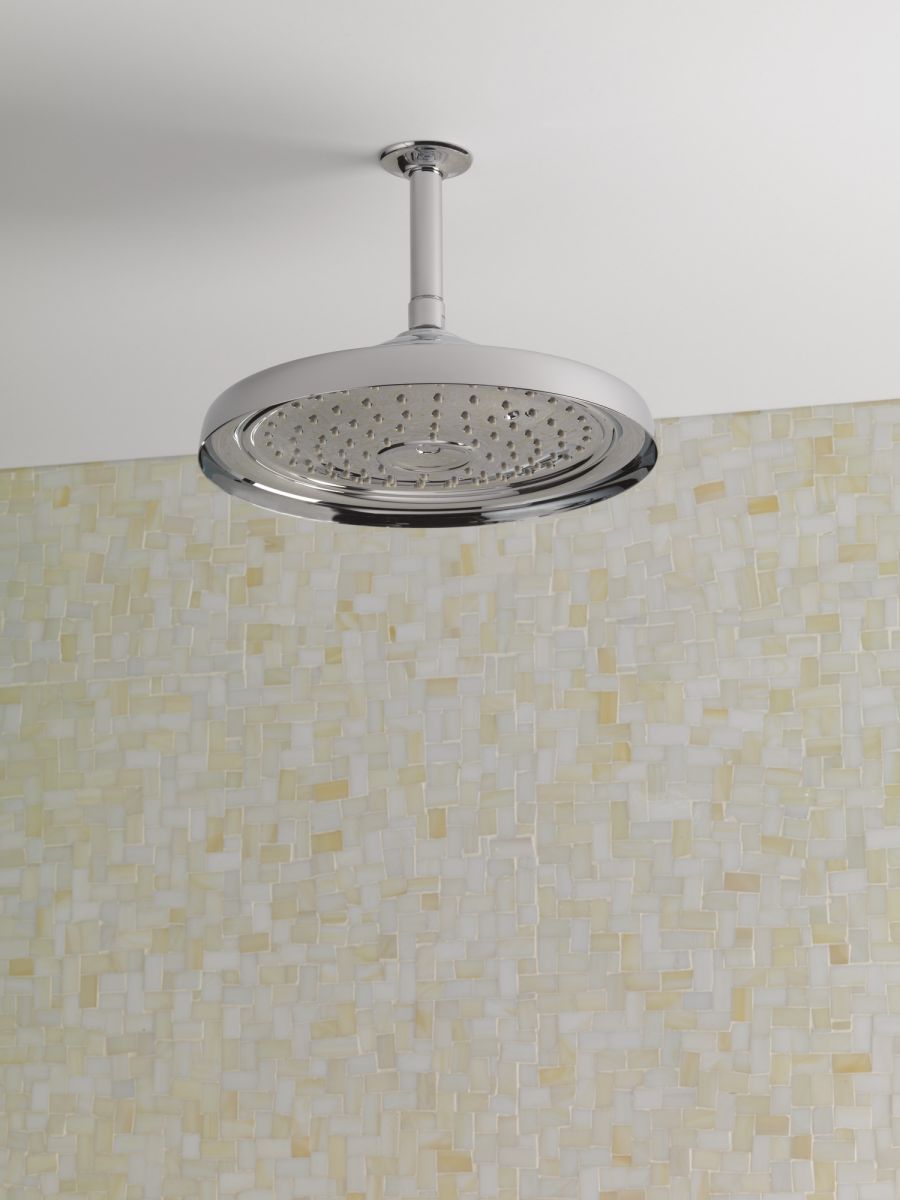 BRIZO Essential Shower 11" Classic Round Single-Function Raincan Shower Head - 1.75 GPM — Chrome