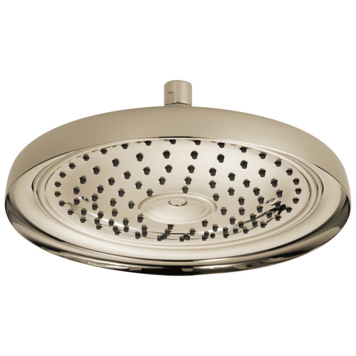 BRIZO Essential Shower 11" Classic Round Single-Function Raincan Shower Head - 2.5 GPM — Polished Nickel