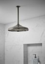 BRIZO Essential Shower 10" Ceiling Mount Shower Arm And Round Flange — Luxe Steel