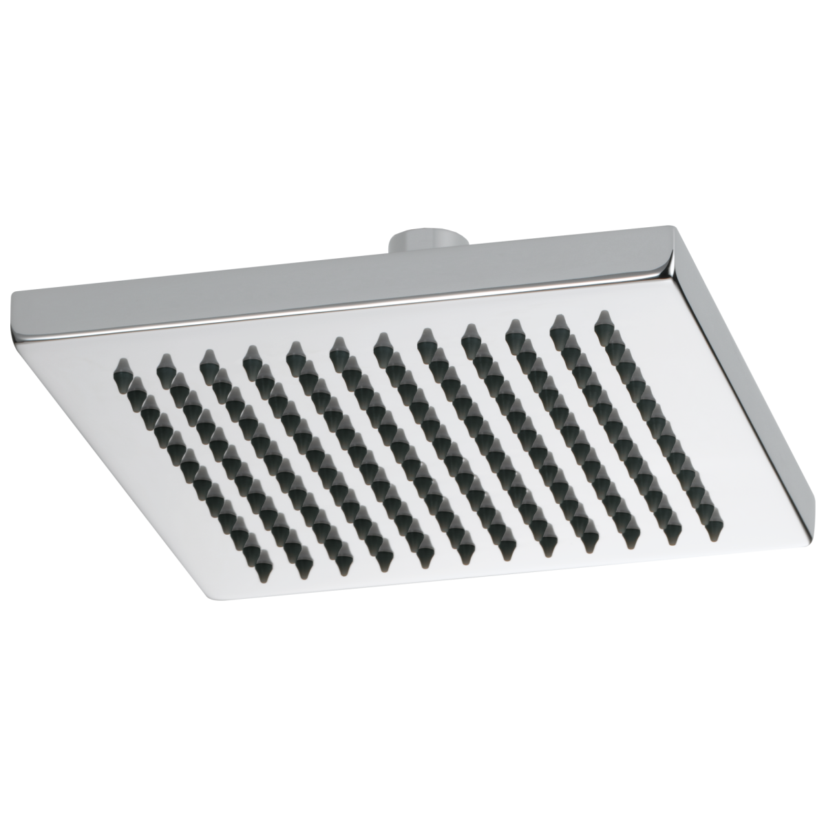 BRIZO Essential Shower 8" Linear Square Single-Function Raincan Shower Head - 2.5 GPM — Chrome