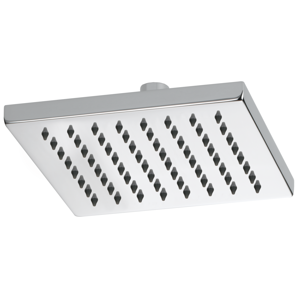 BRIZO Essential Shower 8" Linear Square Single-Function Raincan Shower Head - 1.75 GPM — Chrome