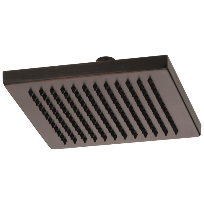 BRIZO Essential Shower 8" Linear Square Single-Function Raincan Shower Head - 2.5 GPM — Venetian Bronze