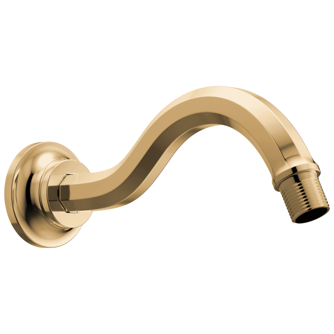 BRIZO Beauclere 7 1/2" Shower Arm and Flange — Polished Gold