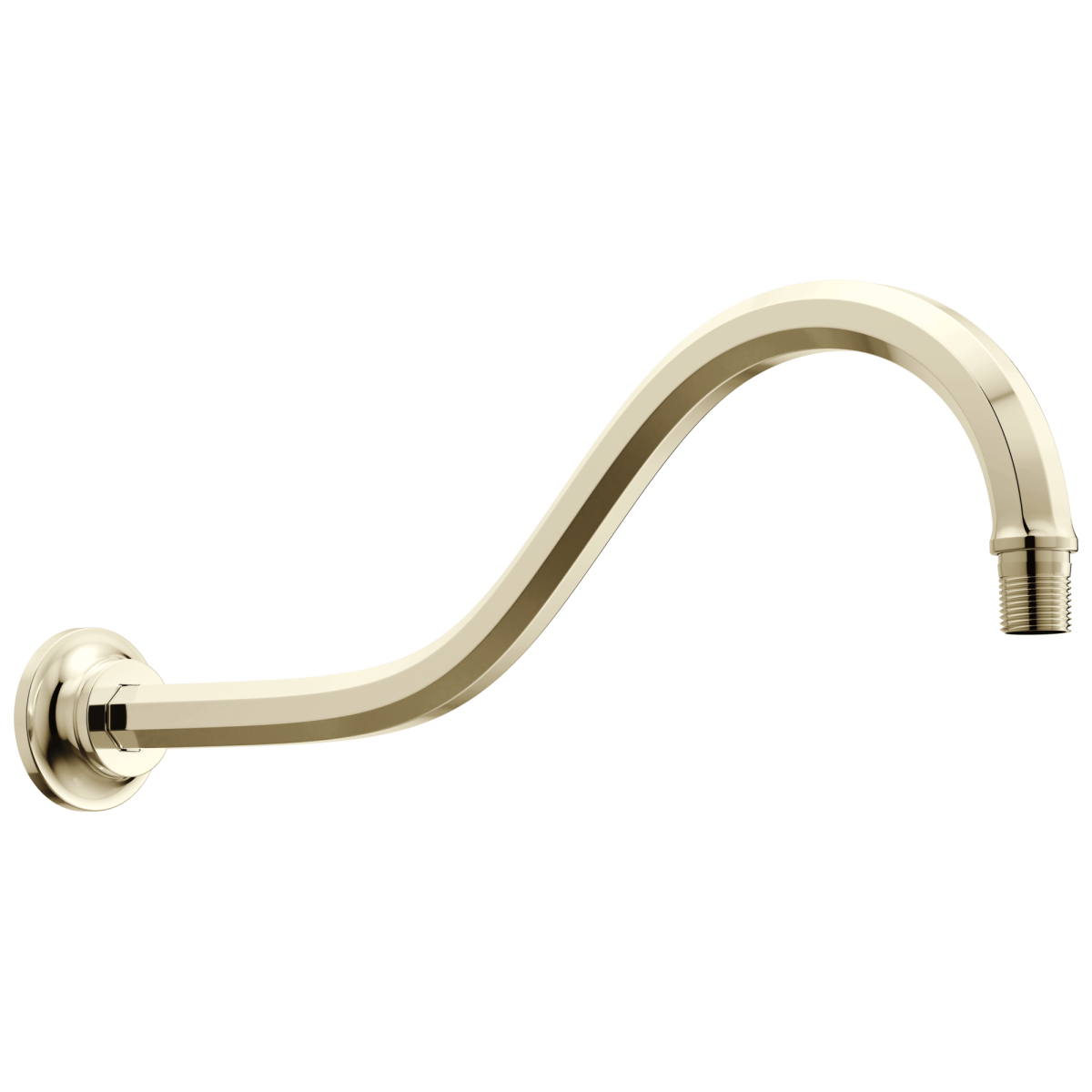 BRIZO Beauclere 16" Shower Arm and Flange — Polished Nickel