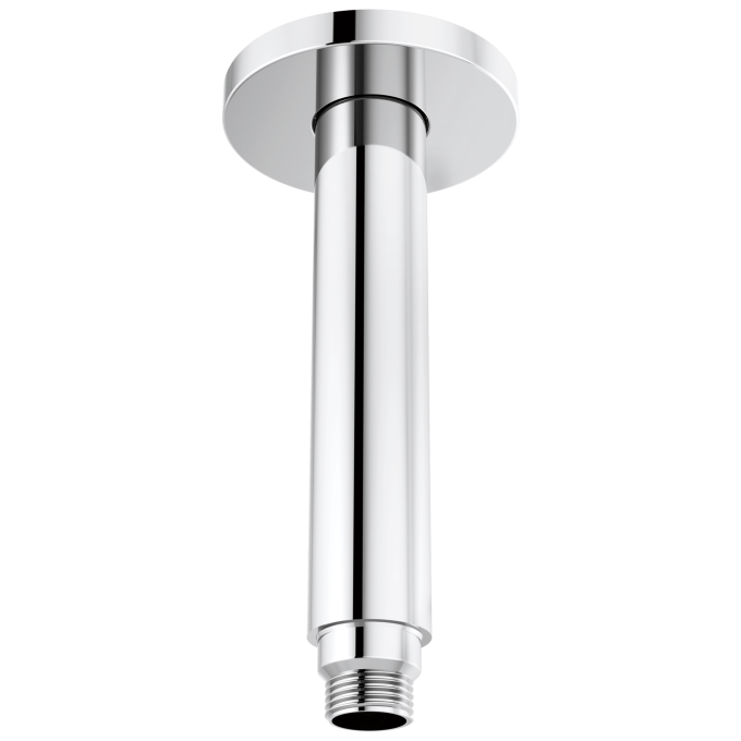 BRIZO Kintsu 6" Dual Waterway Ceiling Mount Shower Arm and Flange — Chrome