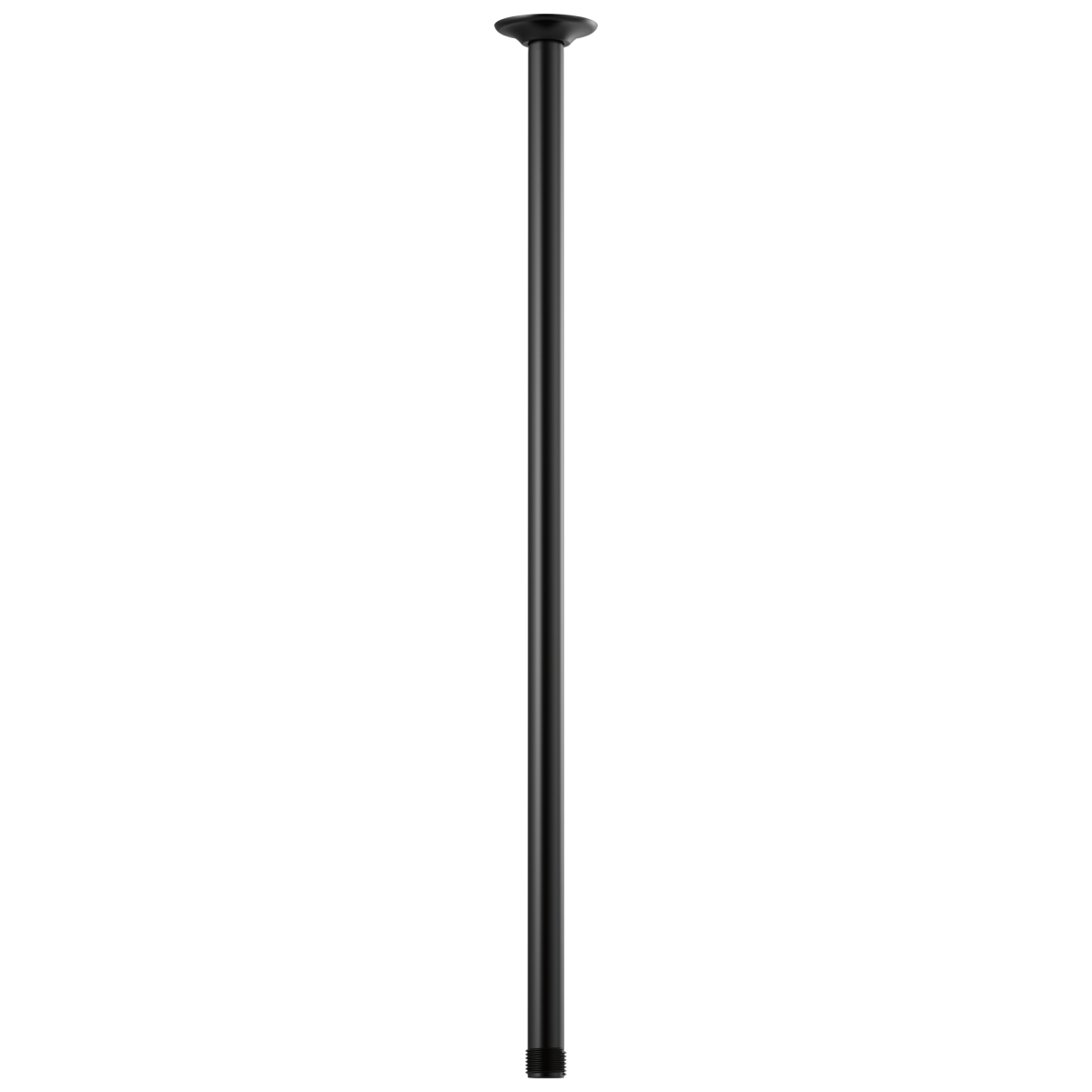 BRIZO Essential Shower 24" Ceiling Mount Shower Arm And Round Flange — Matte Black
