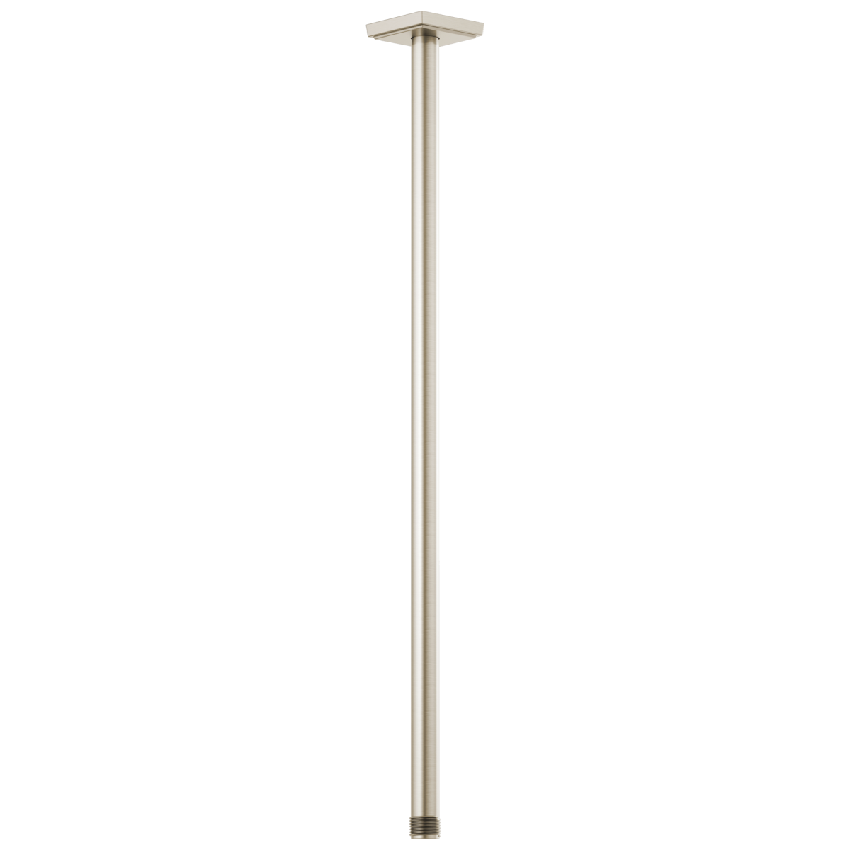BRIZO Essential Shower 24" Ceiling Mount Shower Arm And Square Flange — Brushed Nickel