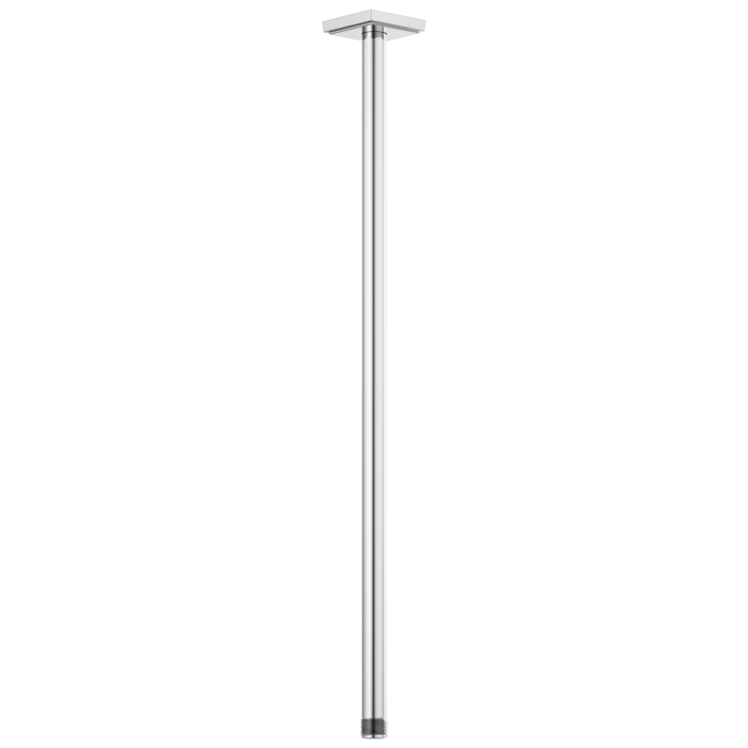 BRIZO Essential Shower 24" Ceiling Mount Shower Arm And Square Flange — Chrome
