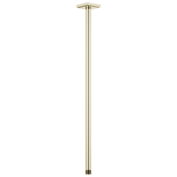 BRIZO Essential Shower 24" Ceiling Mount Shower Arm And Square Flange — Polished Nickel