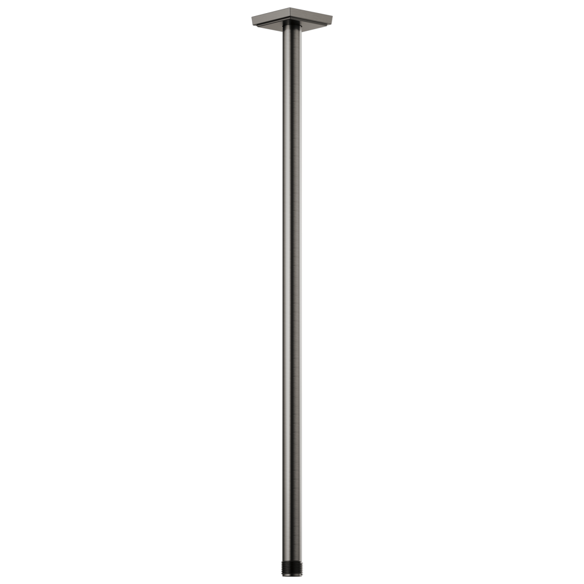 BRIZO Essential Shower 24" Ceiling Mount Shower Arm And Square Flange — Luxe Steel