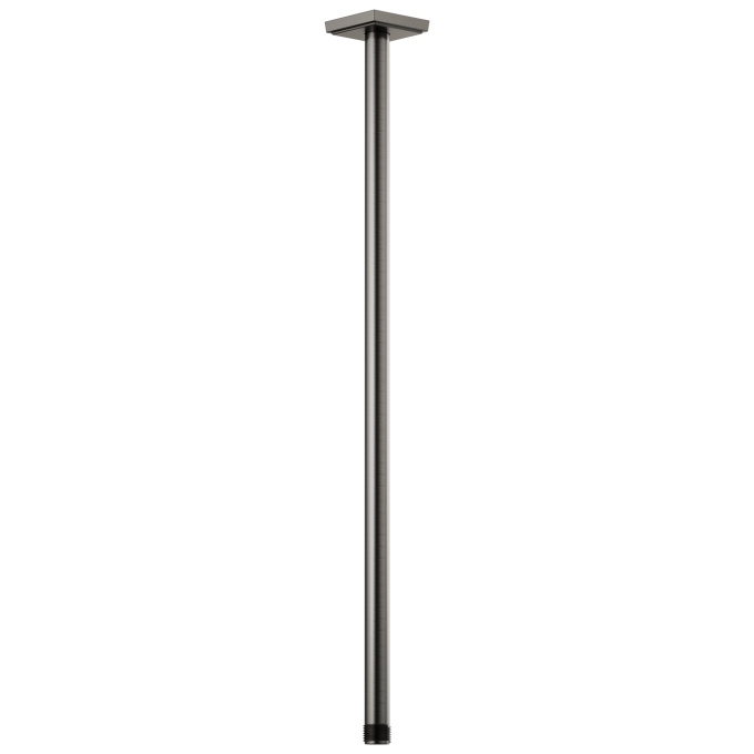 BRIZO Essential Shower 24" Ceiling Mount Shower Arm And Square Flange — Luxe Steel