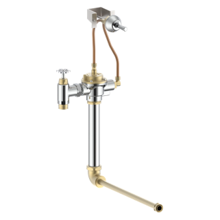 Commercial 83T Manual Concealed Urinal Flush Valve — Chrome
