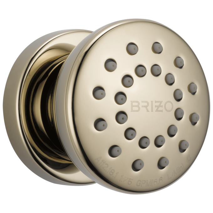 BRIZO Essential Shower Touch-Clean Round Body Spray — Polished Nickel
