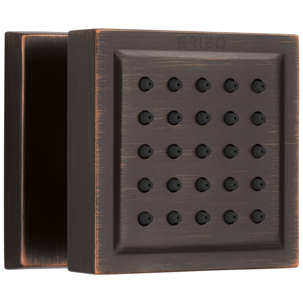 BRIZO Essential Shower Touch-Clean Square Body Spray — Venetian Bronze