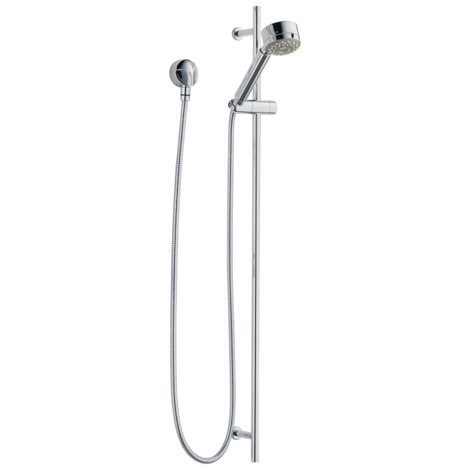 BRIZO European Multi-Function Slide Bar Hand Shower — Chrome