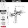 DELTA Dorval Two Handle Single Hole Monoblock Bathroom Faucet — Chrome