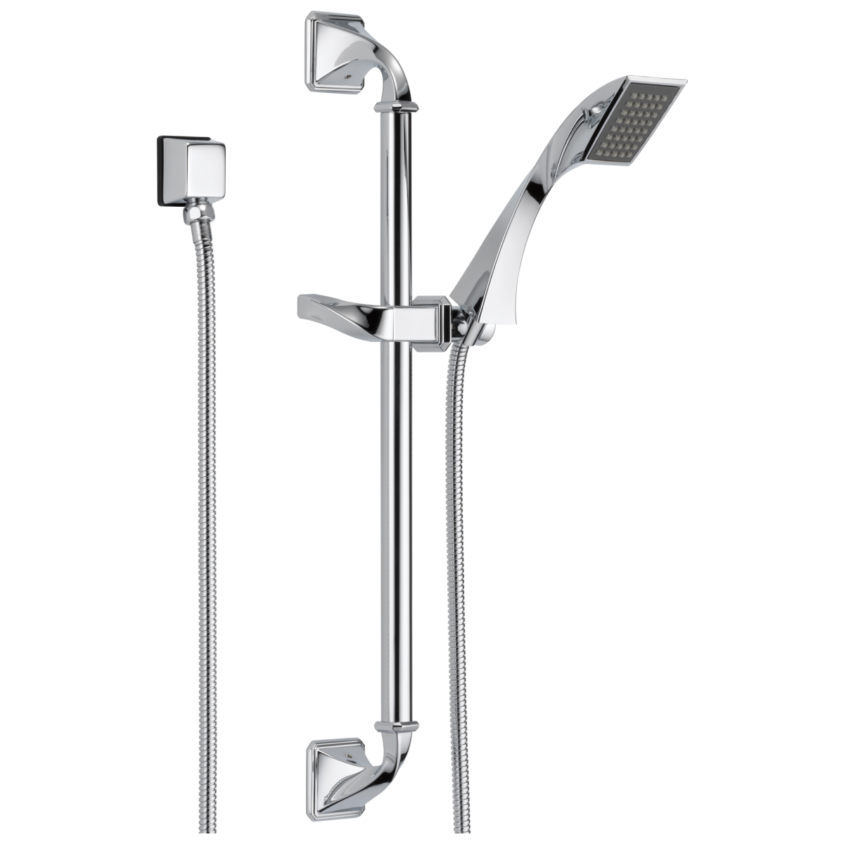 BRIZO Virage Single-Function Slide Bar Hand Shower — Chrome