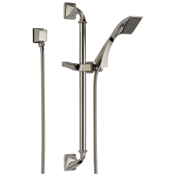 BRIZO Virage Single-Function Slide Bar Hand Shower — Polished Nickel
