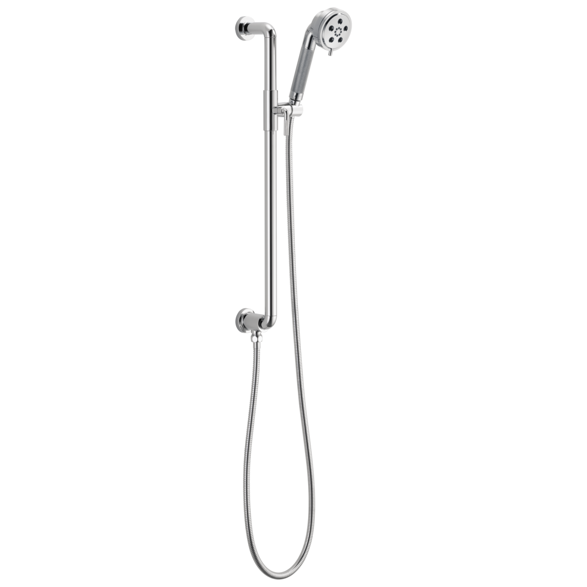 BRIZO Litze Slide Bar Handshower with H2OKINETIC Technology — Chrome