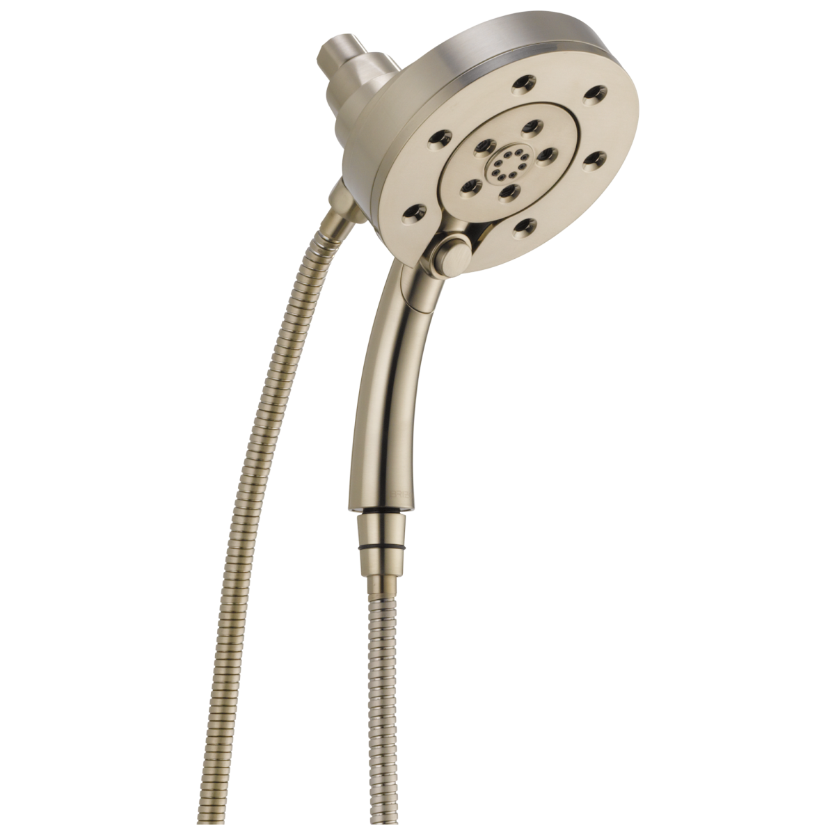 BRIZO Essential Shower Linear Round H2Okinetic Multi-Function Hydrati 2|1 Shower — Brushed Nickel