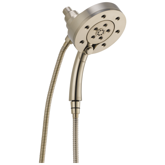 BRIZO Essential Shower Linear Round H2Okinetic Multi-Function Hydrati 2|1 Shower — Brushed Nickel