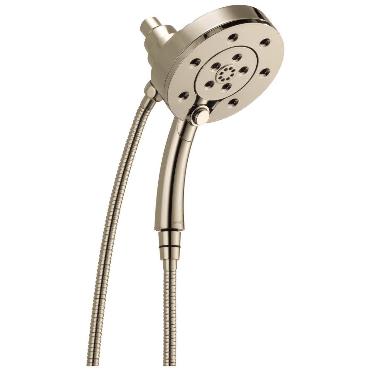 BRIZO Essential Shower Linear Round H2Okinetic Multi-Function Hydrati 2|1 Shower — Polished Nickel
