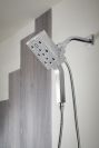 BRIZO Essential Shower Linear Square H2Okinetic Multi-Function Hydrati 2|1 Shower — Chrome