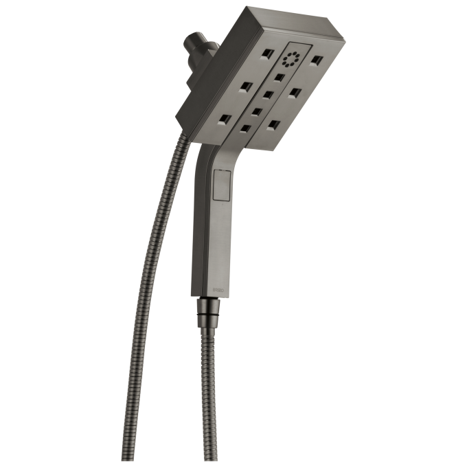 BRIZO Essential Shower Linear Square H2Okinetic Multi-Function Hydrati 2|1 Shower — Luxe Steel