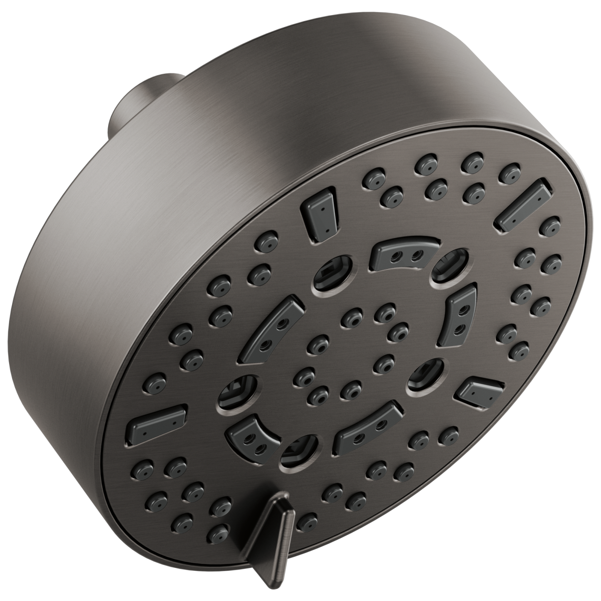 BRIZO Essential Shower 5” Linear Round H2Okinetic Multi-Function Wall Mount Shower Head - 2.5 GPM — Luxe Steel