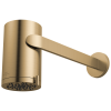 BRIZO Roccesco Multi-Function Sconce Wall Mount Shower Head with Shower Arm and Flange - 1.75 GPM — Luxe Gold