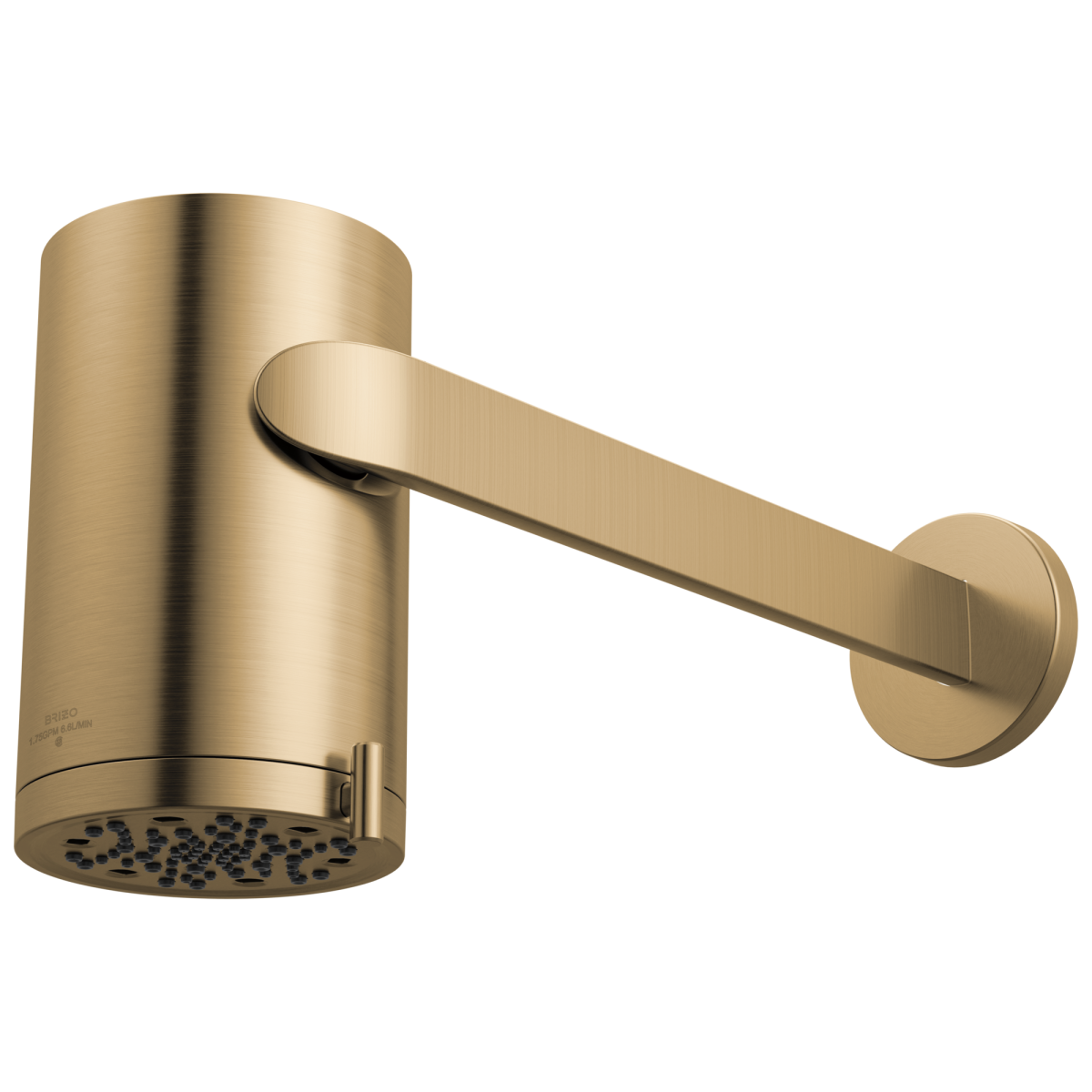 BRIZO Roccesco Multi-Function Sconce Wall Mount Shower Head with Shower Arm and Flange - 1.75 GPM — Luxe Gold