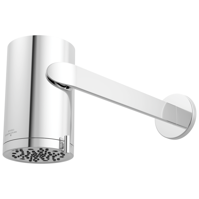 BRIZO Roccesco Multi-Function Sconce Wall Mount Shower Head with Shower Arm and Flange - 2.5 GPM — Chrome