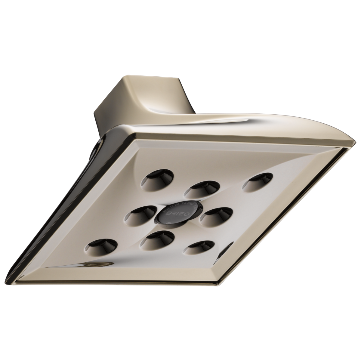 BRIZO Virage RAINCAN SHOWERHEAD WITH H2OKINETIC TECHNOLOGY — Polished Nickel