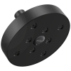 BRIZO Essential Shower 5" Linear Round H2Okinetic Single Function Wall Mount Showerhead — Matte Black