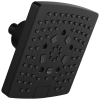 BRIZO Essential Shower 7” Linear Square H2Okinetic Multi-Function Wall Mount Showerhead — Matte Black